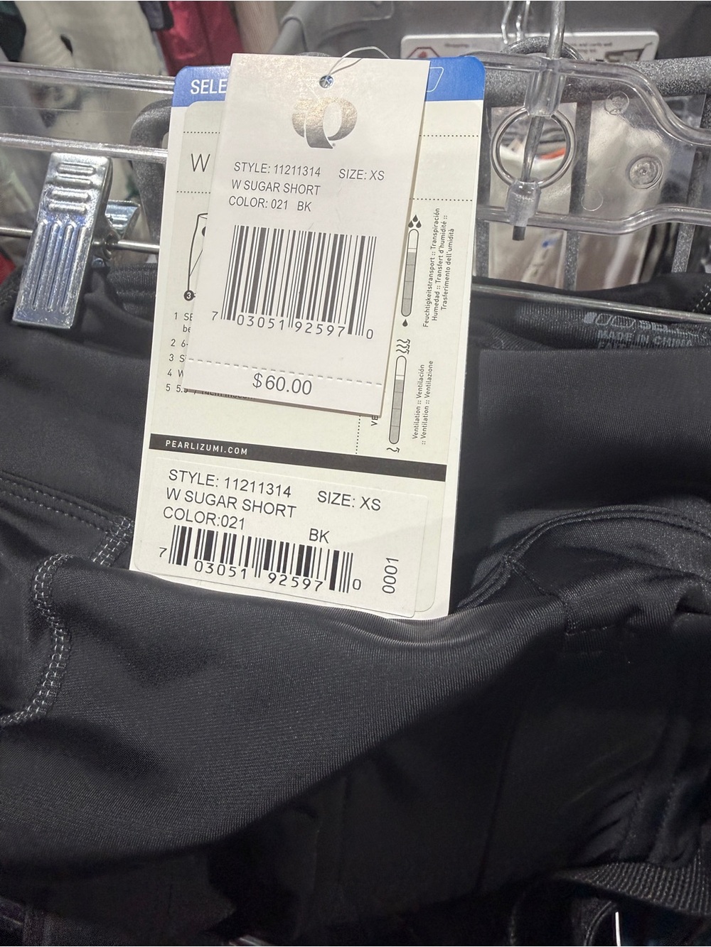 PEARL IZUMI W Sugar Short Black XS - Picture 5 of 5
